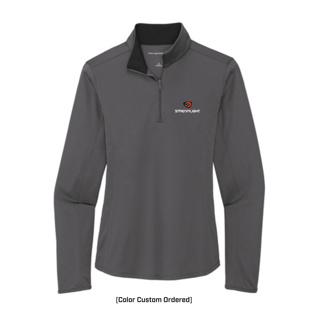 Ladies Port Authority Silk Touch Performance ¼ Zip